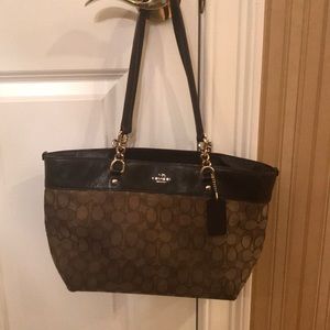 Brown coach bag